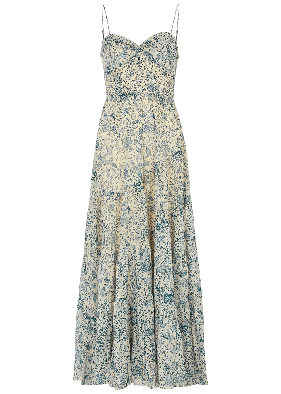 Free People Sundrenched floral-print cotton maxi dress - Harvey Nichols