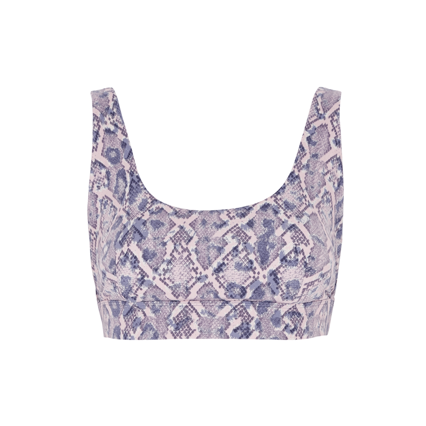 VARLEY LET'S MOVE SEVERN PRINTED STRETCH-JERSEY BRA TOP
