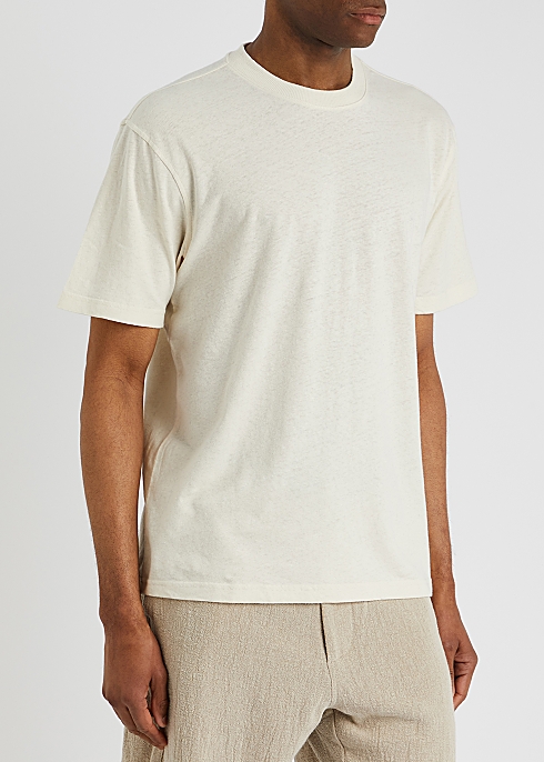 NN07 Adam linen cotton-blend T-shirt -