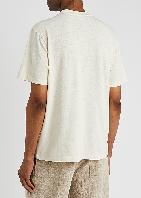 NN07 Adam linen cotton-blend T-shirt -