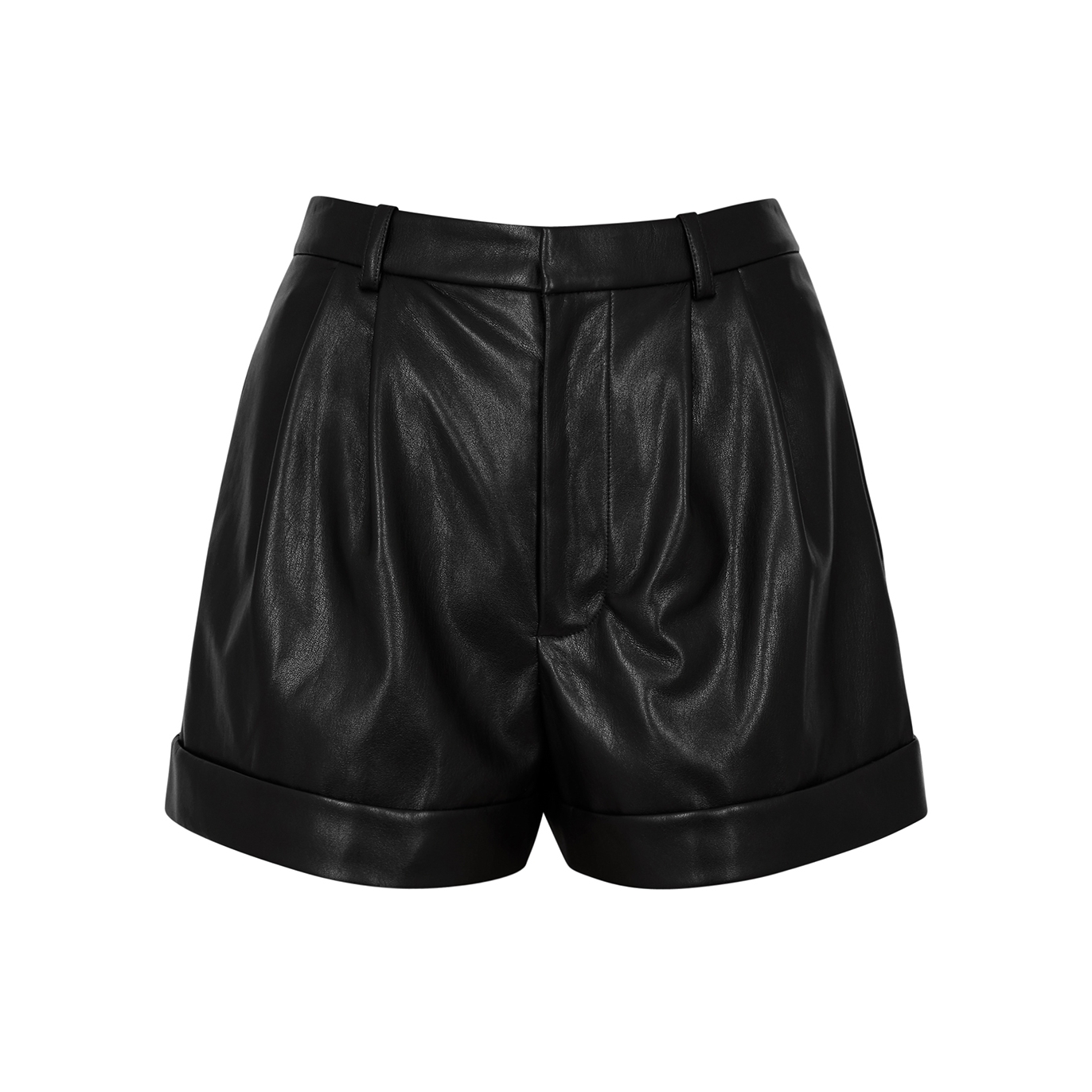 ALICE AND OLIVIA CONRY VEGAN LEATHER SHORTS
