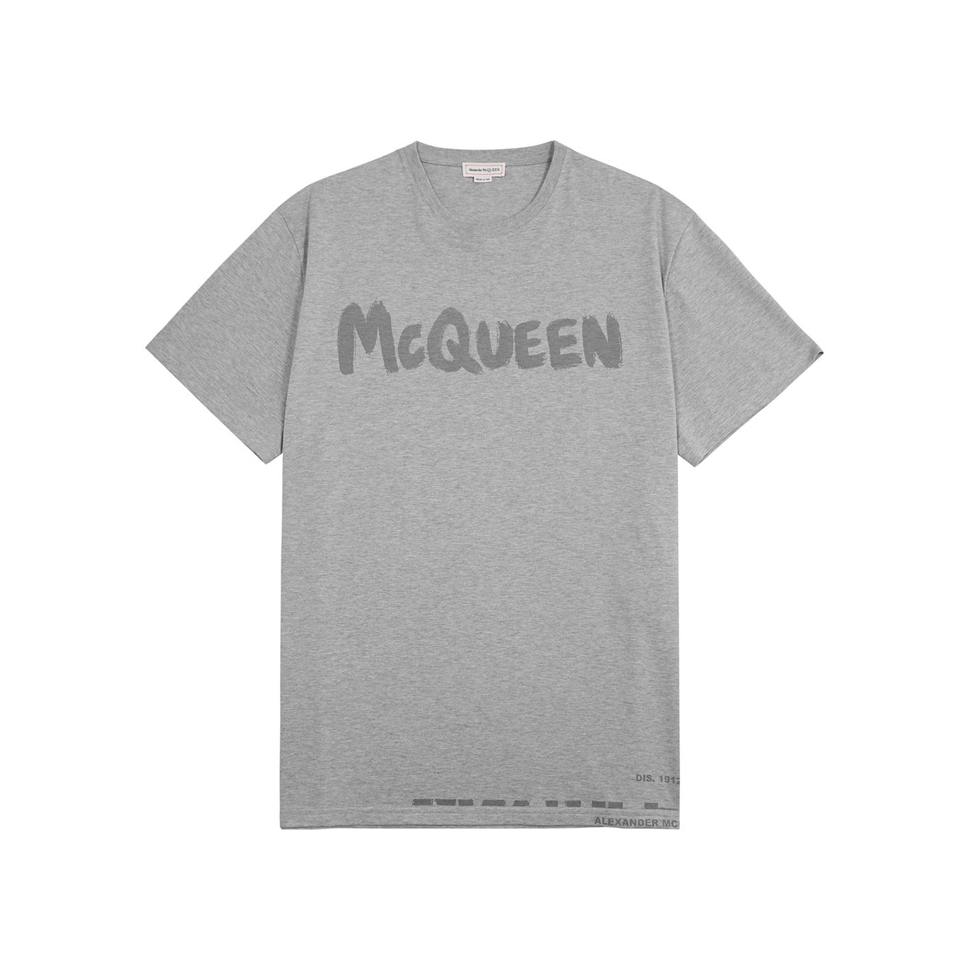 Alexander McQueen Logo-print Cotton T-shirt - Grey - XL