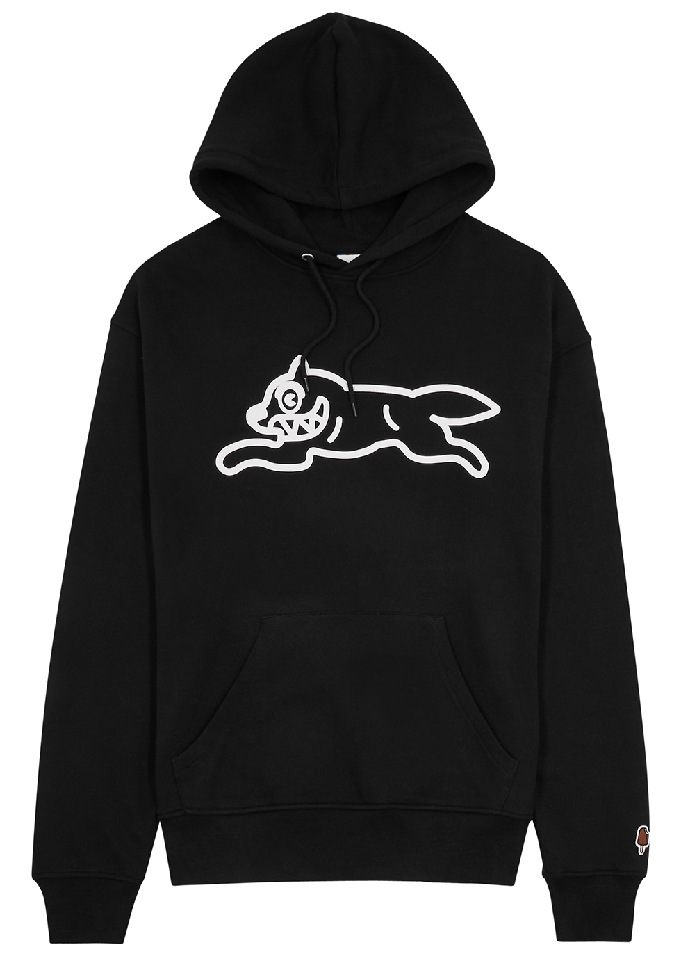 Ice Cream Running Dog Hooded Cotton Sweatshirt In Black | ModeSens