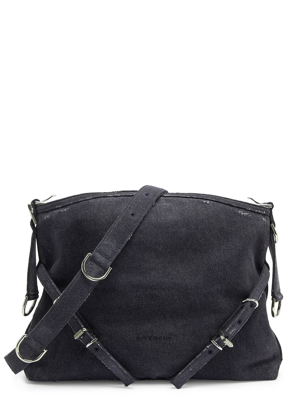 Givenchy Voyou medium denim shoulder bag - Harvey Nichols