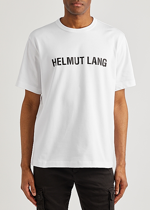 slank servitrice Smøre Helmut Lang Core logo-print cotton T-shirt - Harvey Nichols
