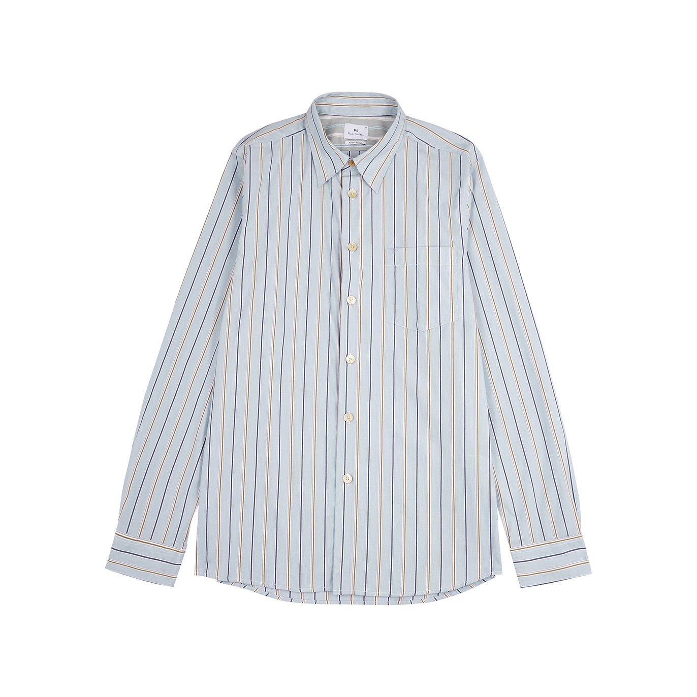 PS Paul Smith Striped Cotton Shirt - Blue - XL