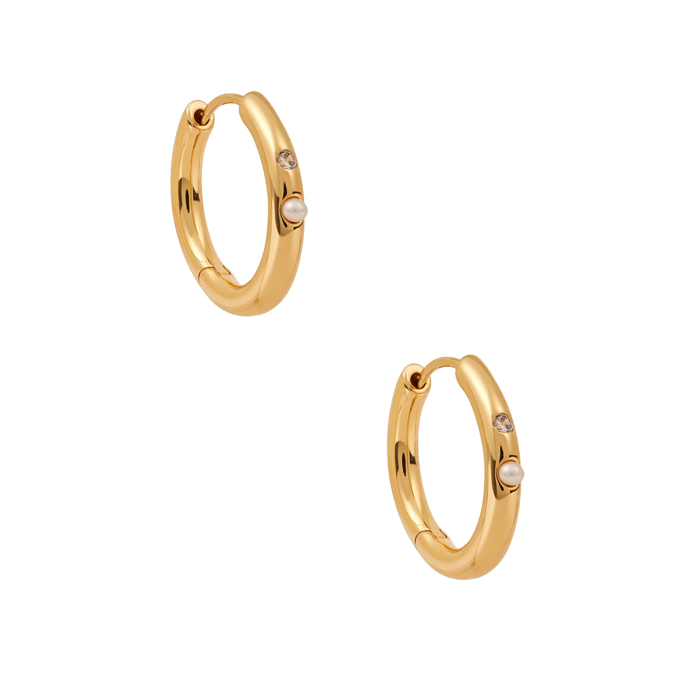 Anni LU Brigitte 18kt Gold-plated Hoop Earrings