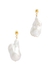Upcycled Baroque Pearl 18kt gold-plated earrings - ANNI LU