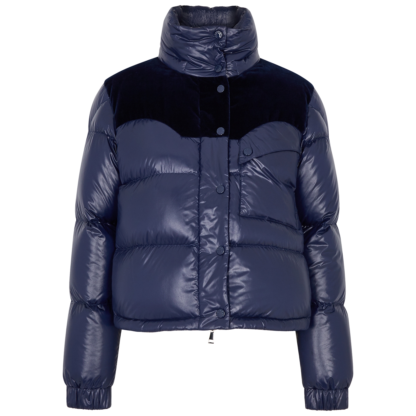MONCLER NARMADA QUILTED GLOSSED SHELL JACKET