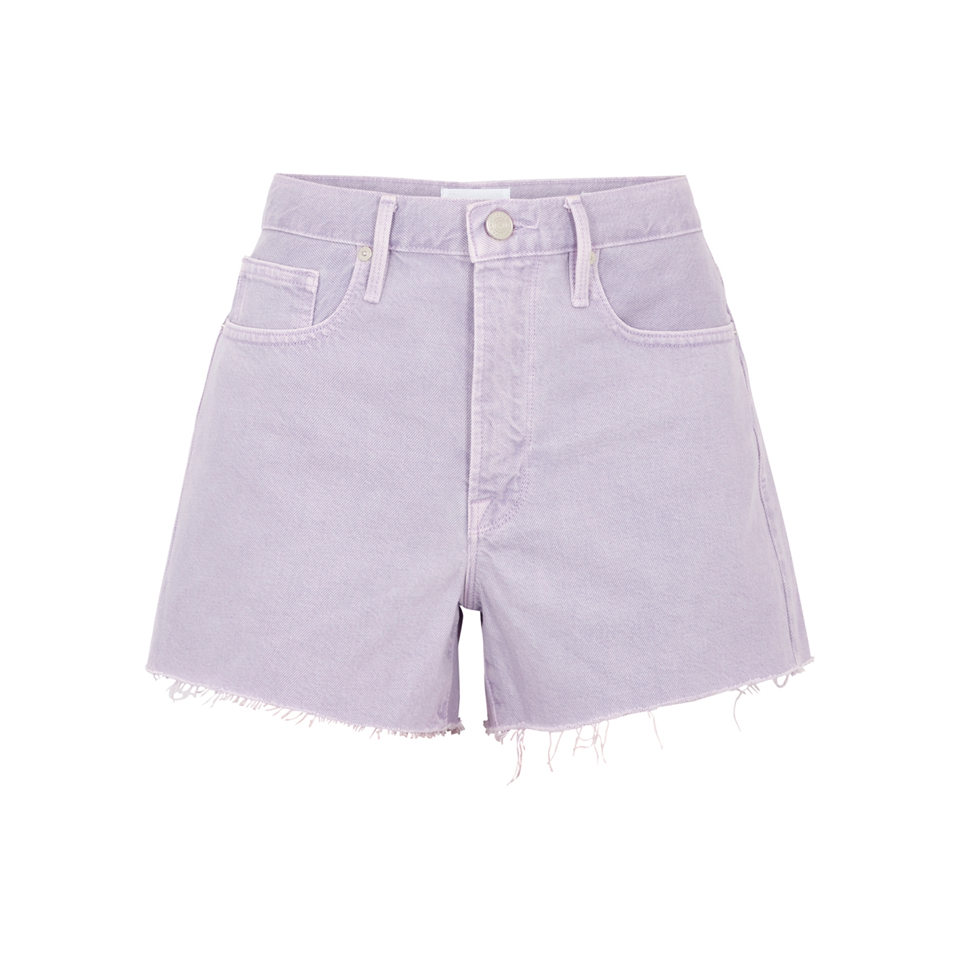 Frame Le Brigette Distressed Denim Shorts - Lilac - W29