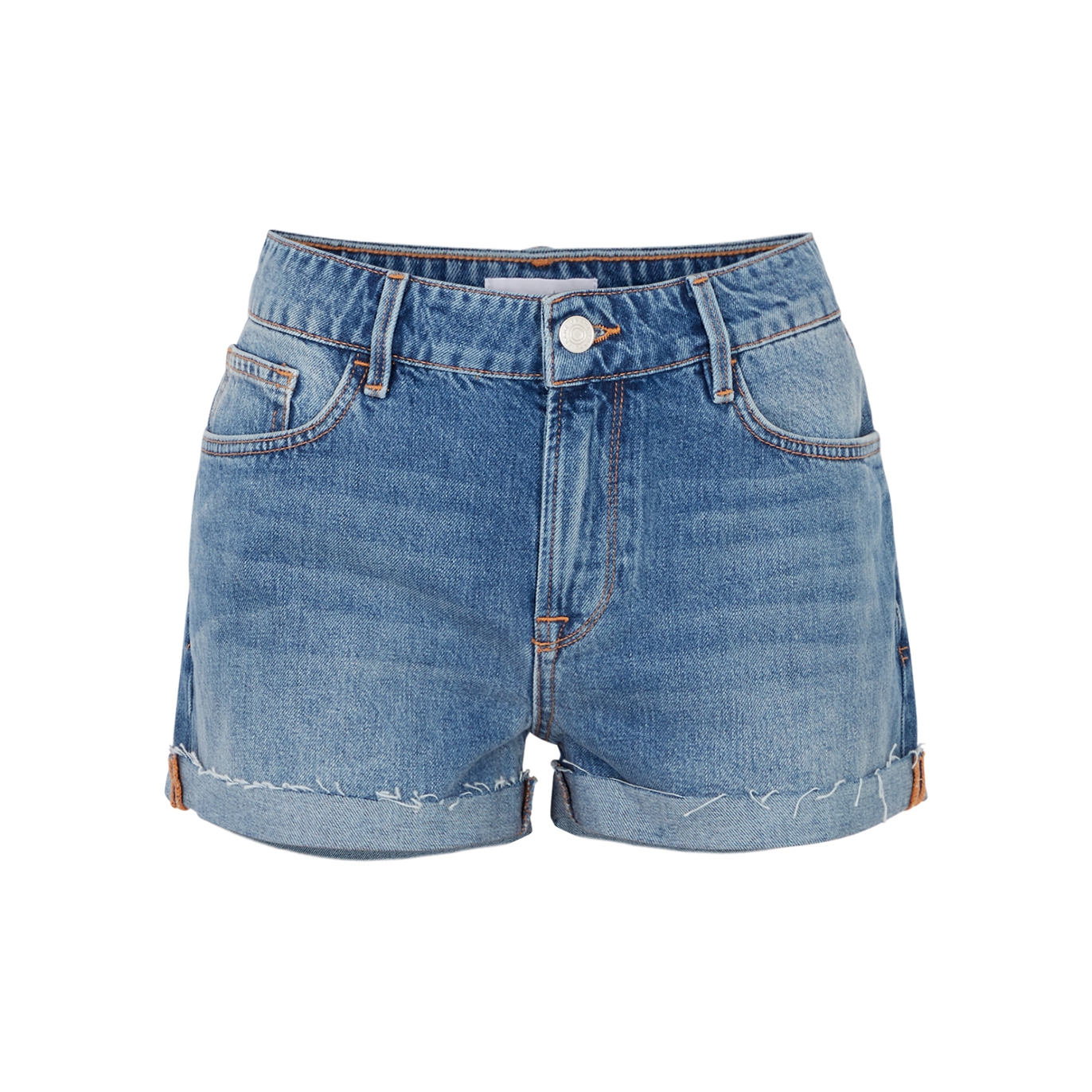 Frame Le Grand Garcon Denim Shorts - Blue - W27