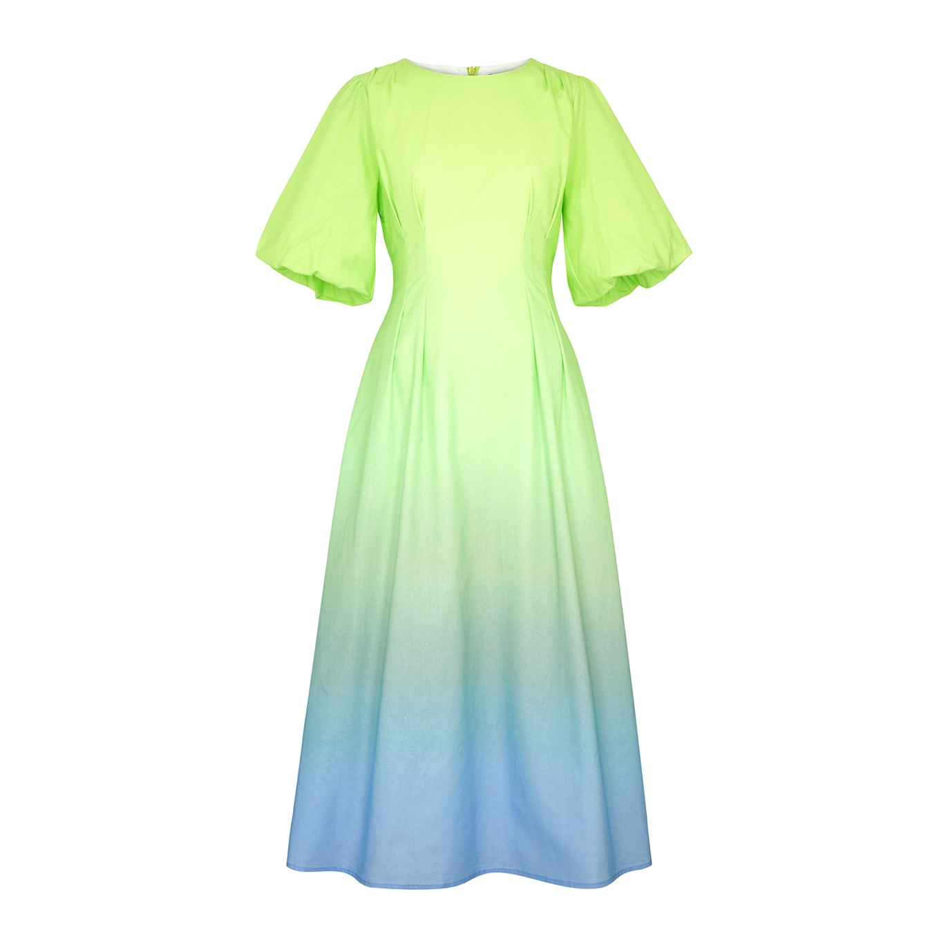 Olivia Rubin Lorena Ombré Cotton Midi Dress - Green - 12