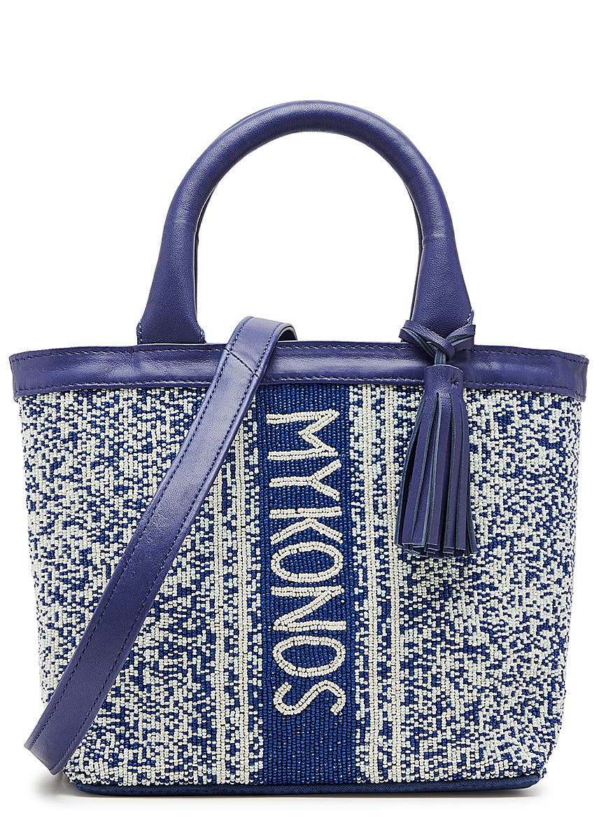 de Siena Shoes Mykonos Blue Shopping Bag