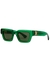 Hinge rectangle-frame sunglasses - Bottega Veneta