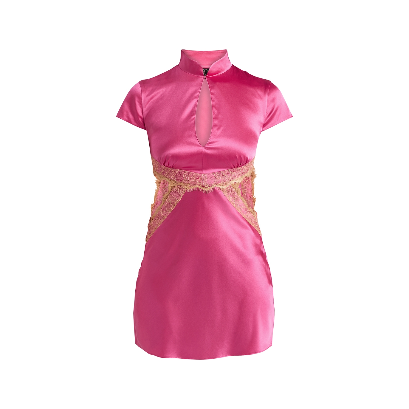 De La Vali Mira Cut-out Stretch-silk Mini Dress