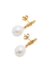 The Lustre Of The Moon 24kt gold-plated drop earrings - Alighieri
