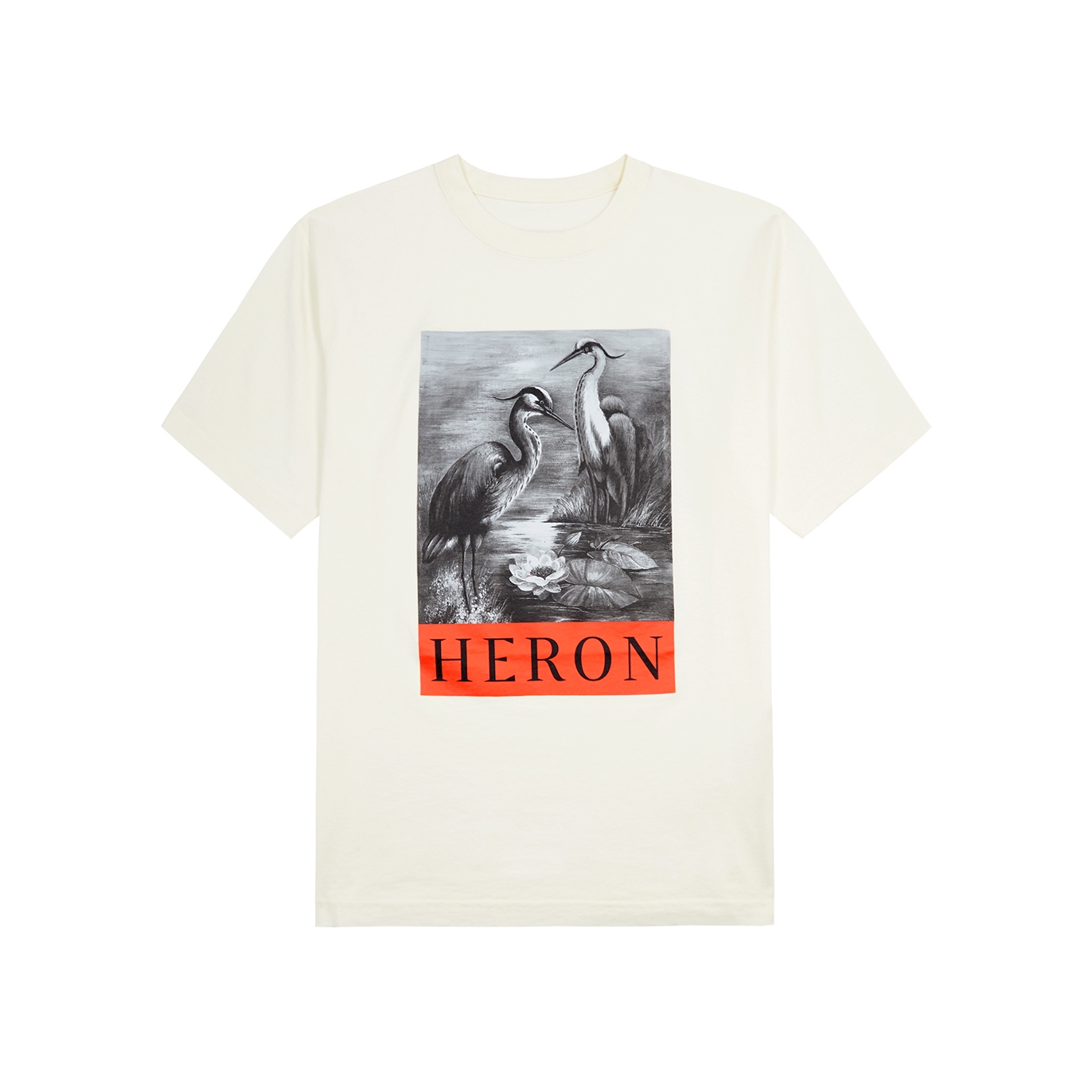 Heron Preston Heron Printed Cotton T-shirt - White And Black - M
