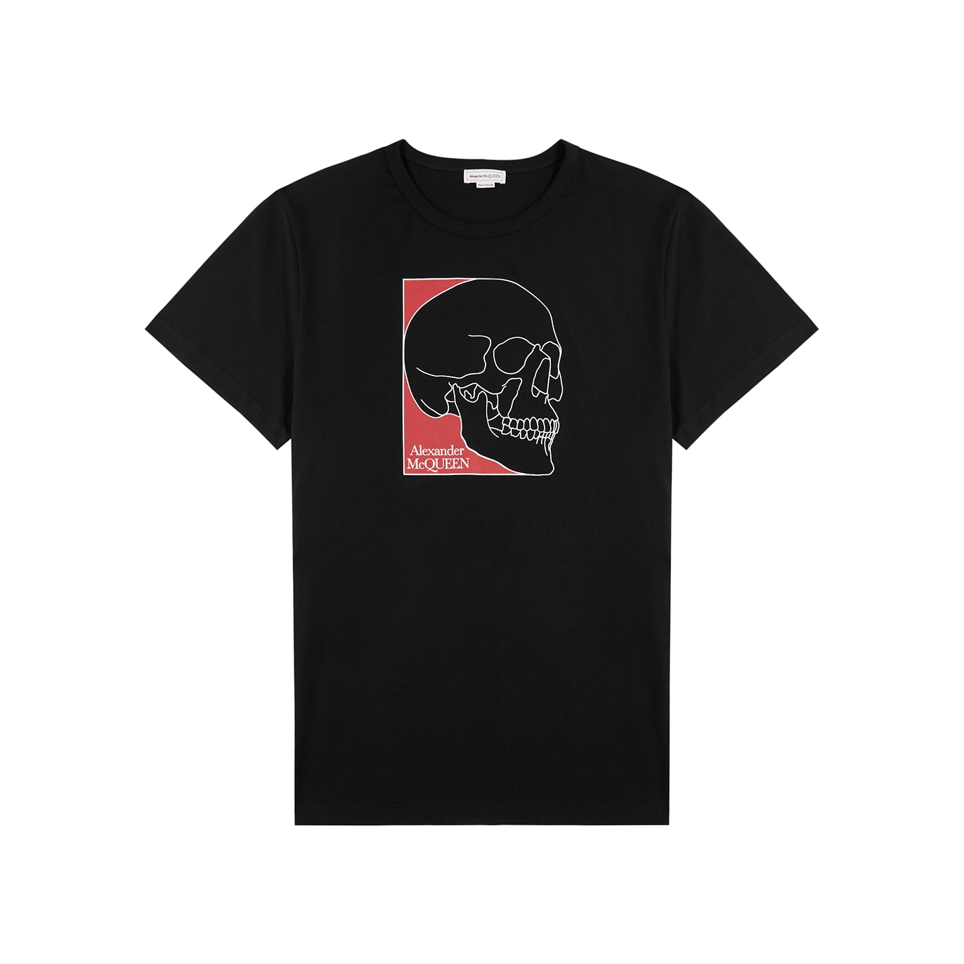 Alexander McQueen Skull-print Cotton T-shirt - Black - XL