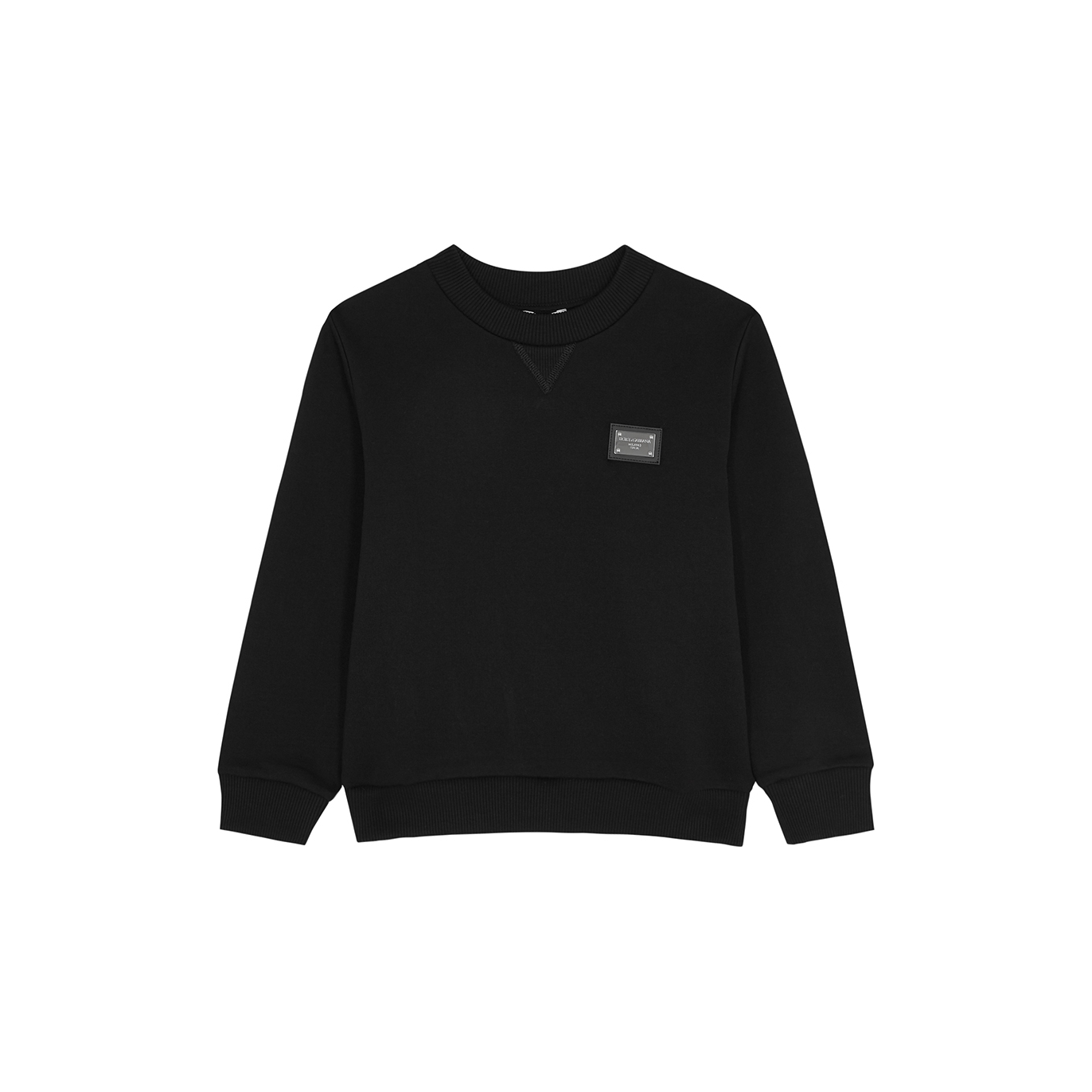 Dolce & Gabbana Kids Logo Cotton Sweatshirt (2-6 Years) - Black