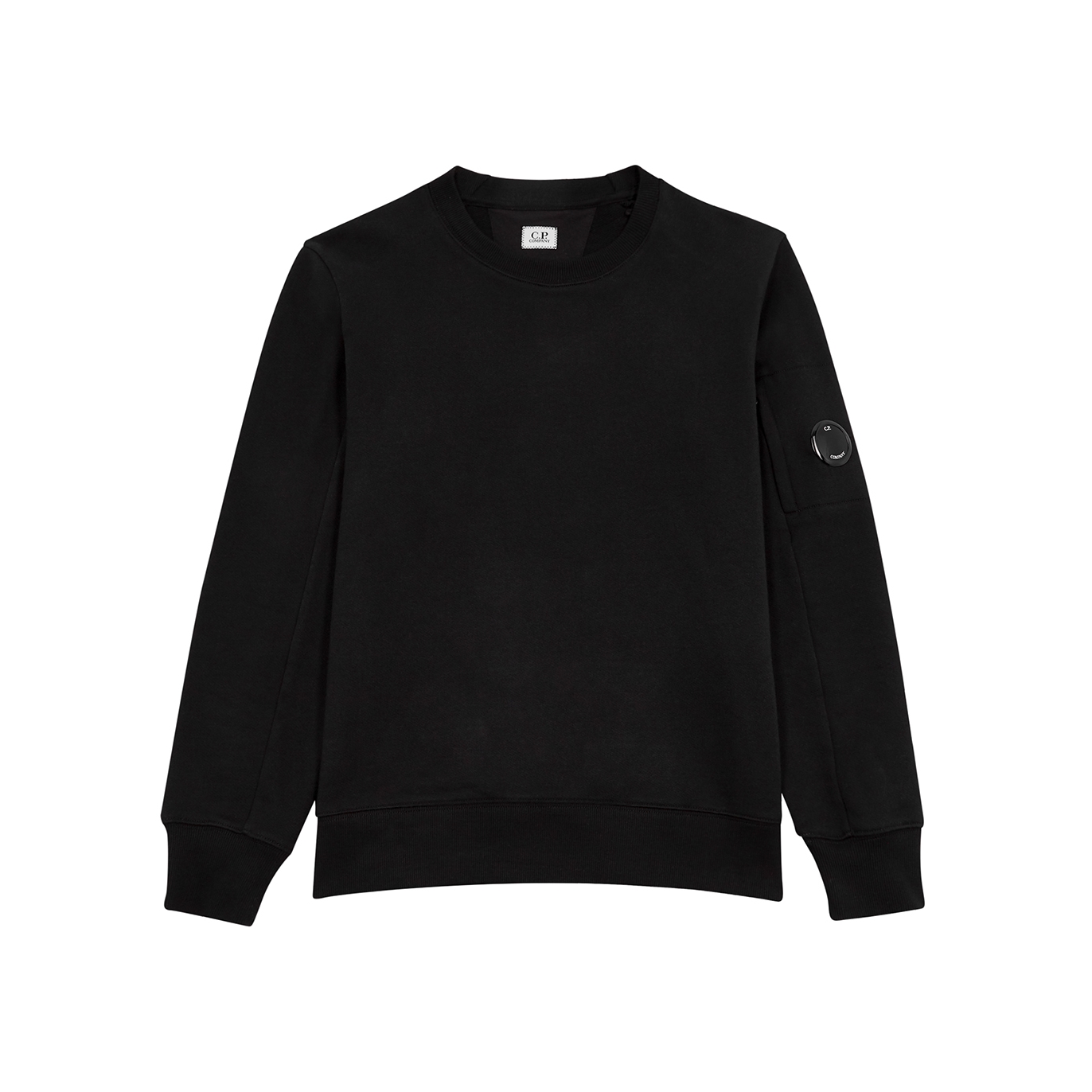 C.P. Company Diagonal Raised Cotton Sweatshirt - Black - XL