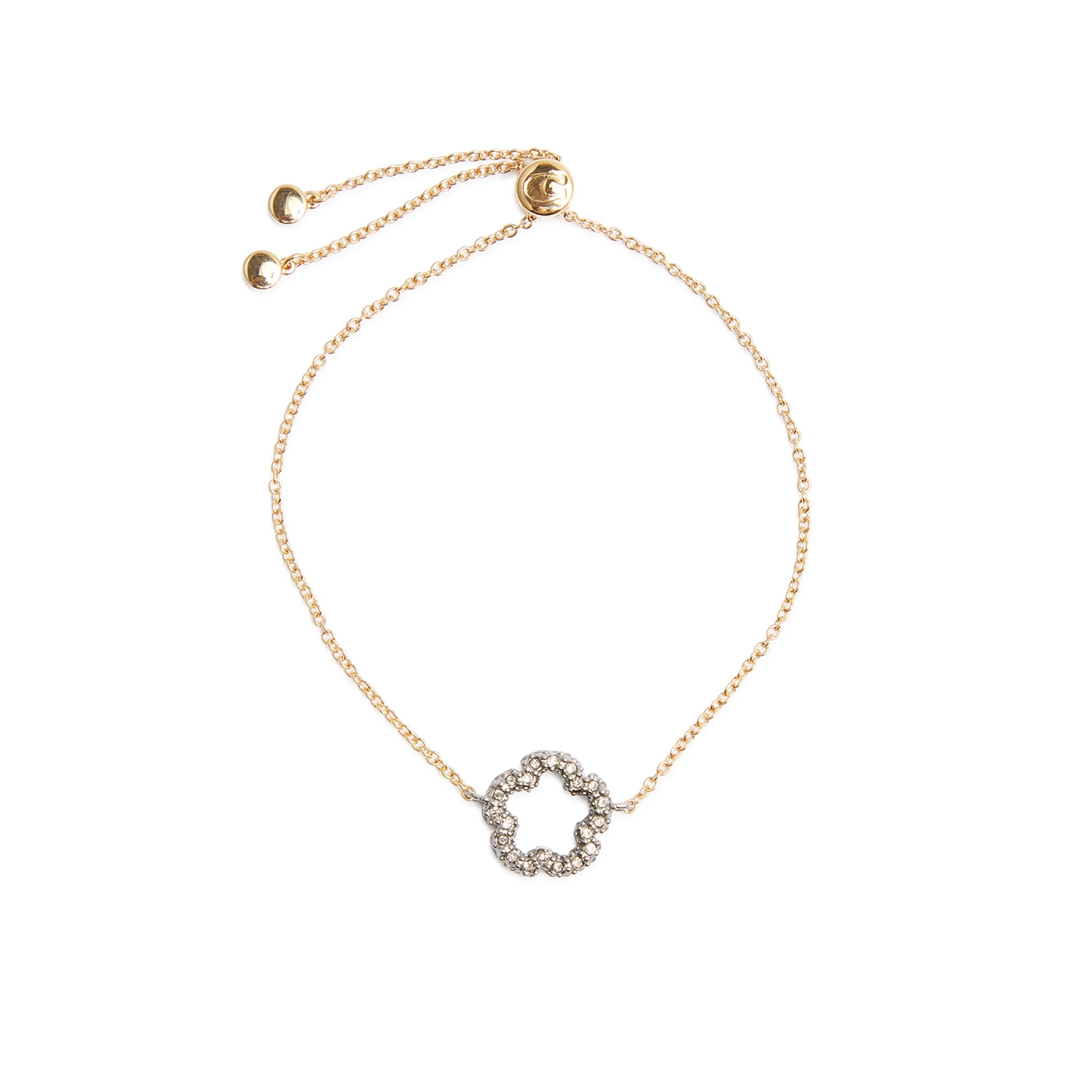 Cnc Tea Rose Crystal-embellished Bracelet - Gold - One Size