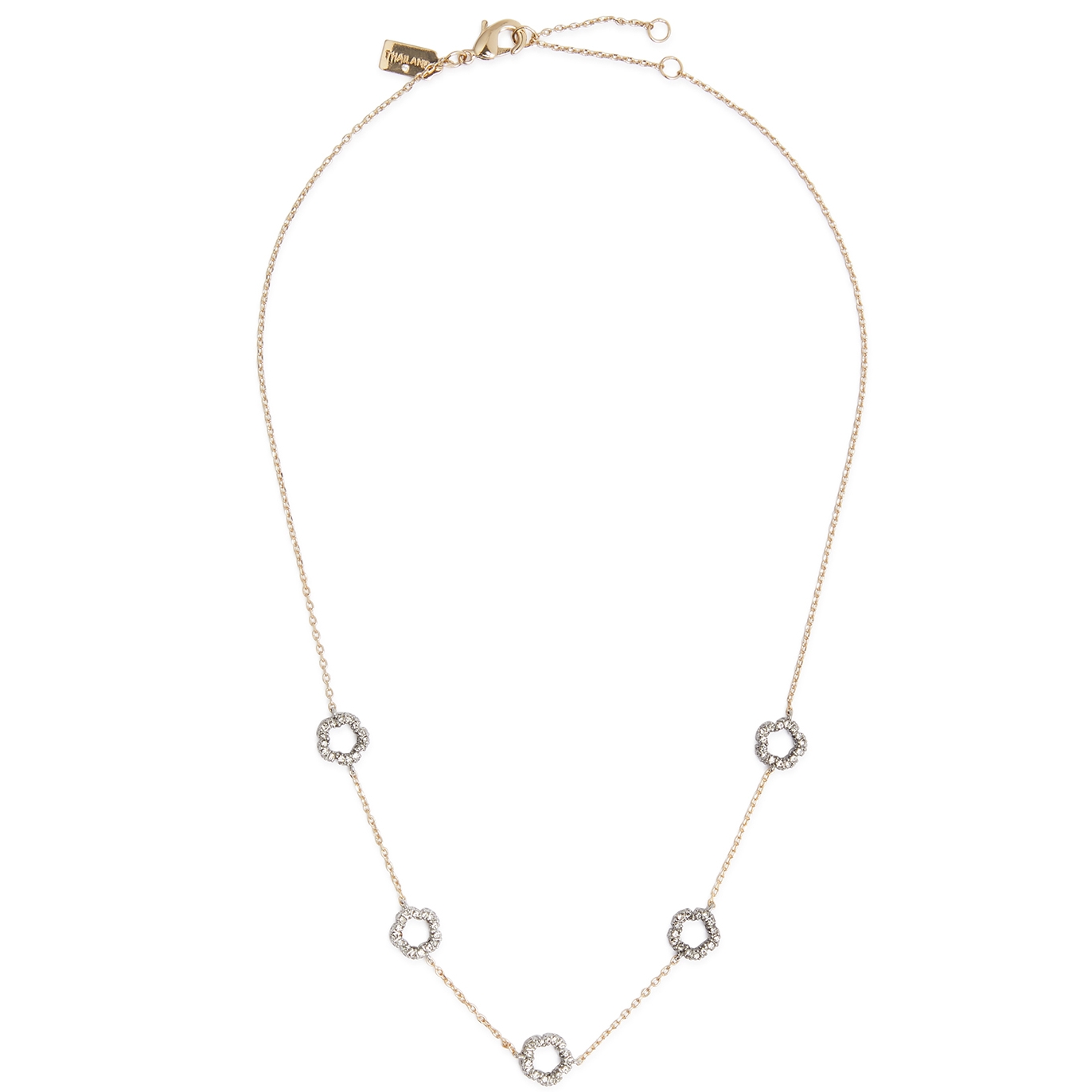 Coach Tea Rose Crystal-embellished Necklace - Gold - One Size