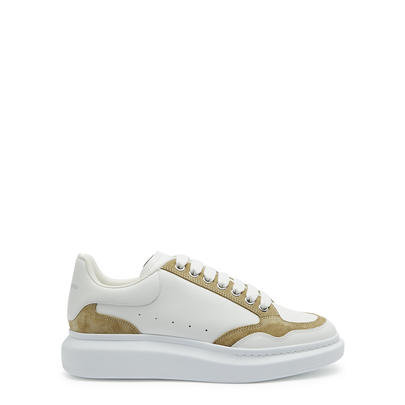ALEXANDER MCQUEEN OVERSIZED PANELLED LEATHER SNEAKERS
