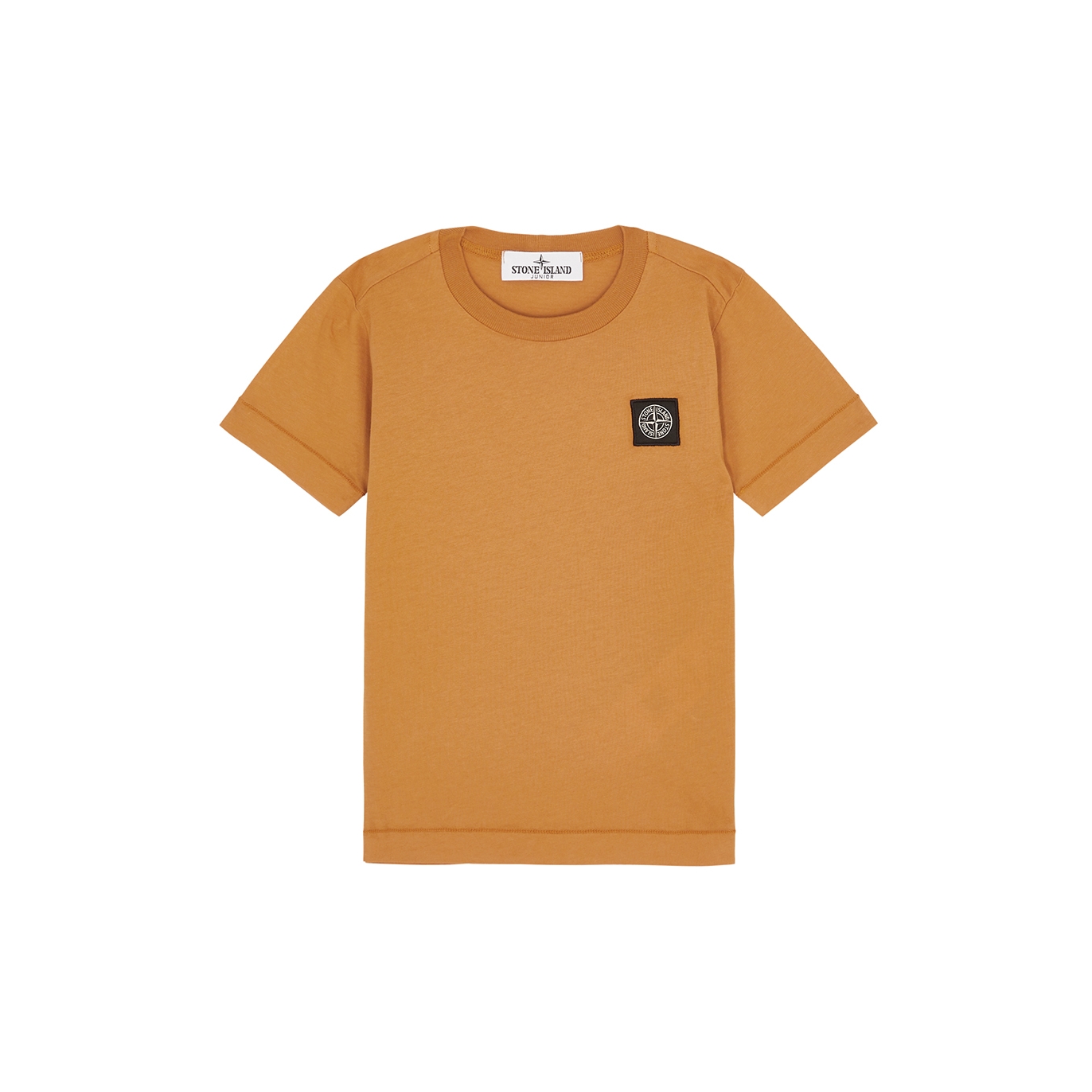 Stone Island Kids Logo Cotton T-shirt (2-4 Years) - Orange