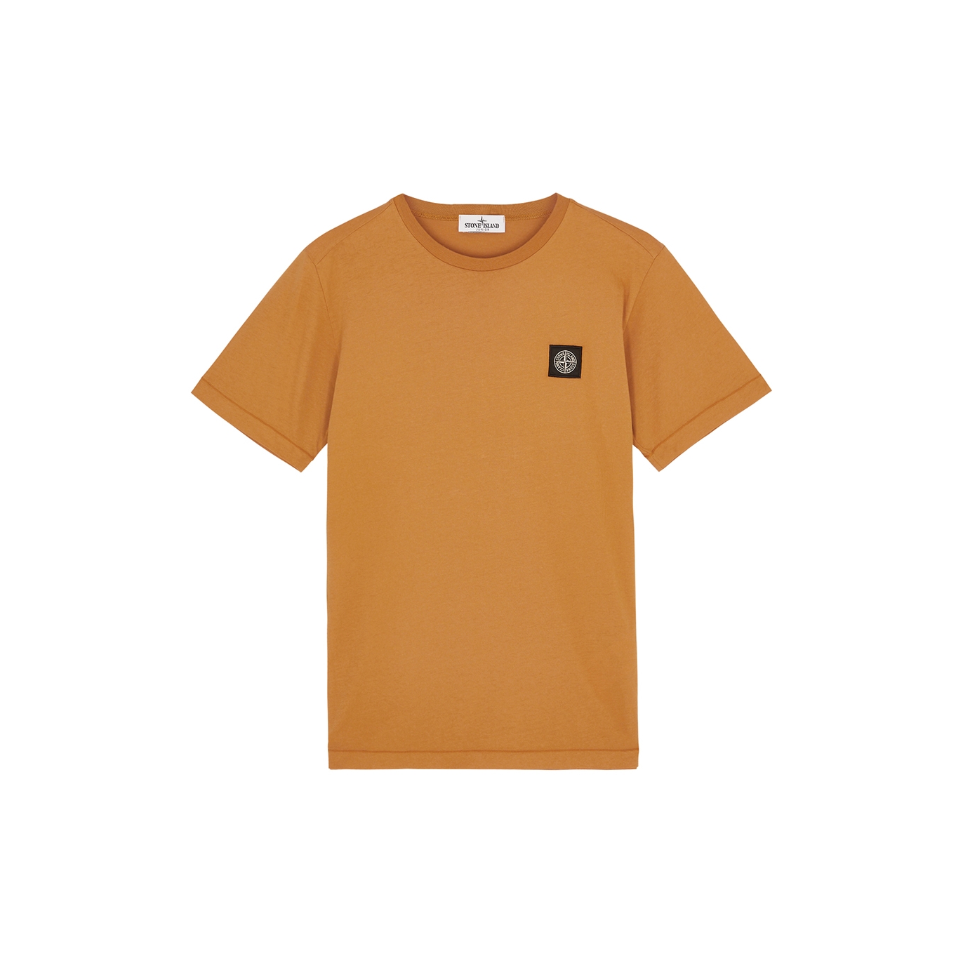 Stone Island Kids Logo Cotton T-shirt (14 Years) - Orange