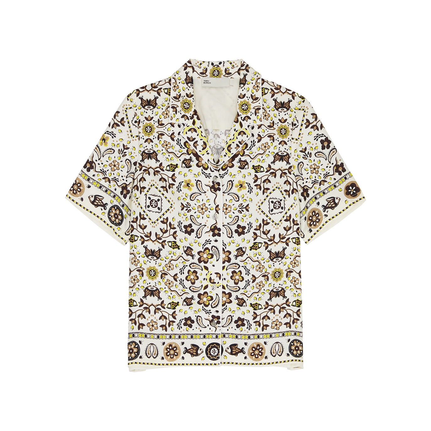 Tory Burch Printed Silk Shirt - Multicoloured - 16