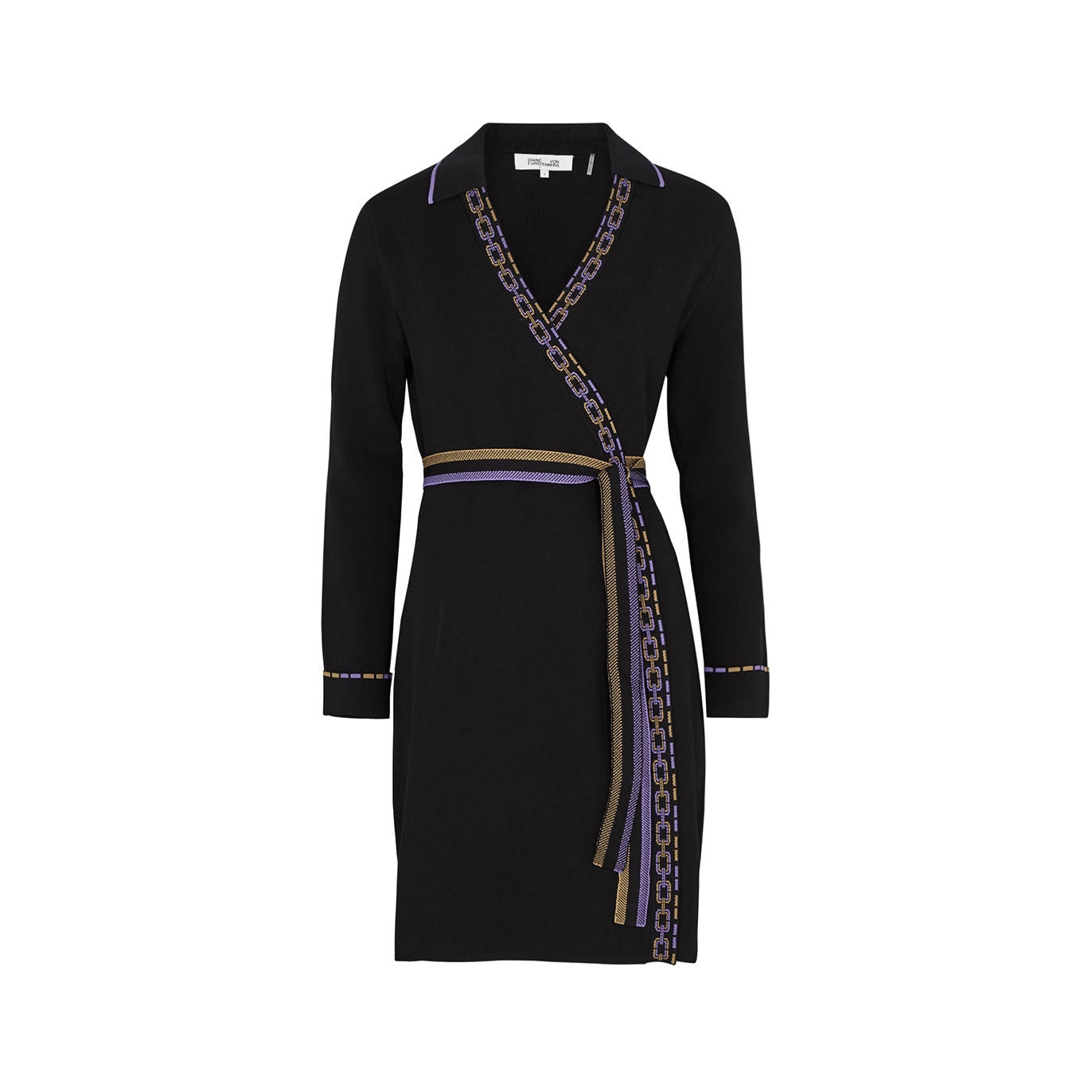 Diane Von Furstenberg Charissa Knitted Wrap Dress