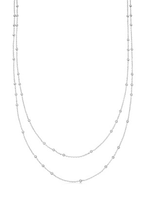 Missoma Double Chain sterling silver necklace