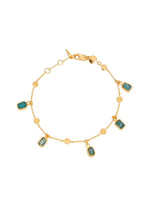 Missoma Amazonite Lena 18kt gold vermeil bracelet