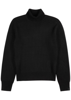 rag & bone Hawthorne black wool-blend jumper