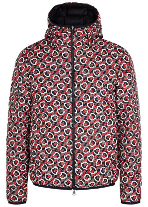 Moncler Zois reversible logo-print quilted shell jacket 