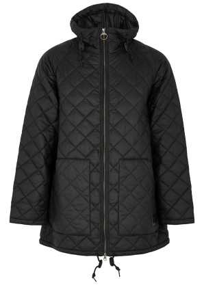 Barbour Hunting black quilted shell jacket 