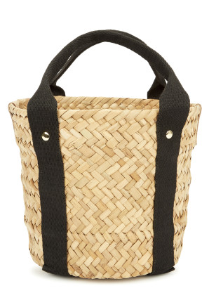 KAYU Colbie mini woven straw basket bag
