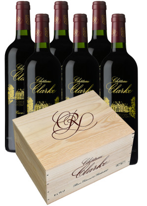 The Rothschild Collection Château Clarke Listrac-Médoc 2010 Limited Edition - Original Wooden Case of Six