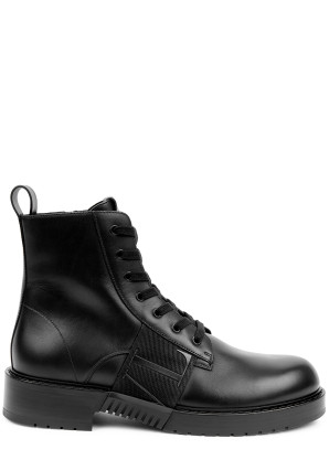 Valentino VLTN black leather combat boots 