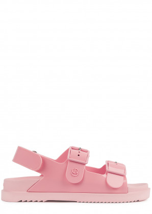 Gucci Isla pink rubber sandals