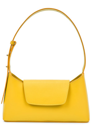 ELLEME Envelope yellow leather shoulder bag
