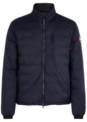 Canada Goose Lodge navy Feather-Light ripstop shell jacket 