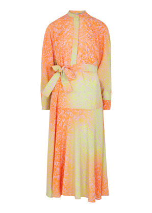 Stella McCartney Printed silk crepe de chine midi dress