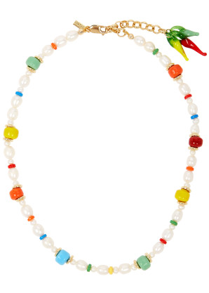 Eliou Tiby beaded pearl necklace