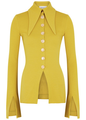 16 Arlington Opala yellow wool-blend shirt