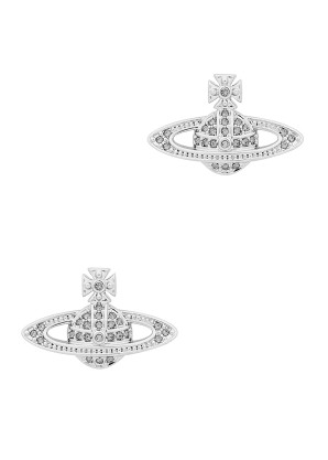 Vivienne Westwood Mini Bas Relief silver-tone stud earrings