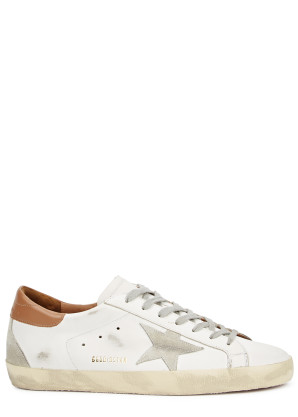 Golden Goose Superstar distressed leather sneakers