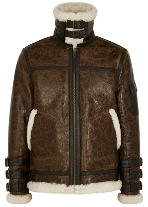 BODA SKINS Hunter 3.0 brown shearling jacket 