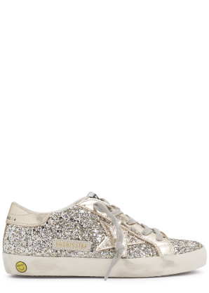 Golden Goose KIDS May glittered leather sneakers (IT28-IT35)
