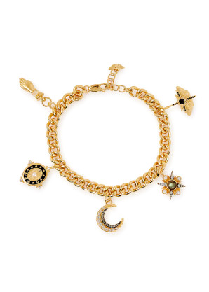 Missoma X Harris Reed 18kt gold-plated charm bracelet